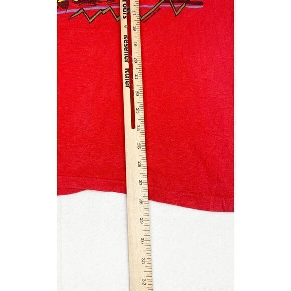 Vintage OP Ocean Pacific T-Shirt Red Medium Surf Beach Single Stitch - Picture 8 of 8